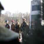 01.03.2022. Kielce. Narodowy Dzień Pamięci Żołnierzy Wyklętych. Uroczystości na cmentarzu Kielce-Piaski / Wiktor Taszłow / Radio Kielce