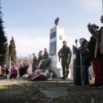 01.03.2022. Kielce. Narodowy Dzień Pamięci Żołnierzy Wyklętych. Uroczystości na cmentarzu Kielce-Piaski / Wiktor Taszłow / Radio Kielce