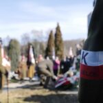 01.03.2022. Kielce. Narodowy Dzień Pamięci Żołnierzy Wyklętych. Uroczystości na cmentarzu Kielce-Piaski / Wiktor Taszłow / Radio Kielce