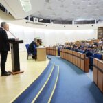 02.03.2022. Kielce. Spotkanie wojewody z organizacjami i stowarzyszeniami, które chcą lub już pomagają Ukrainie / Wiktor Taszłow / Radio Kielce