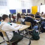 03.03.2022. Mąchocice-Scholesteria. Dzieci z Ukrainy w Szkole Podstawowej w Mąchocicach-Scholesterii / Wiktor Taszłow / Radio Kielce