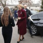 04.03.2022. Obrazów. Willa Wojtasówka. Spotkanie Pierwszej Damy Agaty Kornhauser-Dudy z uchodźcami / Wiktor Taszłow / Radio Kielce