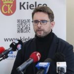 08.03.2022. Kielce. Konferencja, Kielce powalczą o tytuł Europejskiej Stolicy Kultury w 2029 roku. Na zdjęciu: dr Maciej Zdanowicz - prodziekan ds. kształcenia i współpracy z zagranicą UJK / Wiktor Taszłow / Radio Kielce
