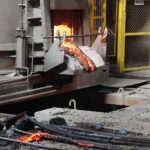 10.03.2022. Kielce. Odlewnia Chemar uruchamia zmodernizowany piec łukowy do topnienia staliwa / Wiktor Taszłow / Radio Kielce