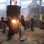 10.03.2022. Kielce. Odlewnia Chemar uruchamia zmodernizowany piec łukowy do topnienia staliwa / Wiktor Taszłow / Radio Kielce