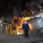 10.03.2022. Kielce. Odlewnia Chemar uruchamia zmodernizowany piec łukowy do topnienia staliwa / Wiktor Taszłow / Radio Kielce