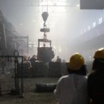 10.03.2022. Kielce. Odlewnia Chemar uruchamia zmodernizowany piec łukowy do topnienia staliwa / Wiktor Taszłow / Radio Kielce