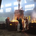 10.03.2022. Kielce. Odlewnia Chemar uruchamia zmodernizowany piec łukowy do topnienia staliwa / Wiktor Taszłow / Radio Kielce