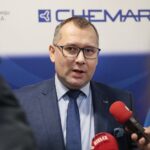 10.03.2022. Kielce. Odlewnia Chemar uruchamia zmodernizowany piec łukowy do topnienia staliwa. Na zdjęciu: Paweł Kolczyński - wiceprezes APR S.A. / Wiktor Taszłow / Radio Kielce