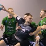 12.03.2022. Kielce. Mecz I ligi piłki ręcznej: AZS UJK Kielce - Olimpia Medex Piekary Śląskie / Wiktor Taszłow / Radio Kielce