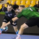 12.03.2022. Kielce. Mecz I ligi piłki ręcznej: AZS UJK Kielce - Olimpia Medex Piekary Śląskie / Wiktor Taszłow / Radio Kielce