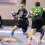 12.03.2022. Kielce. Mecz I ligi piłki ręcznej: AZS UJK Kielce - Olimpia Medex Piekary Śląskie / Wiktor Taszłow / Radio Kielce