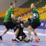 12.03.2022. Kielce. Mecz I ligi piłki ręcznej: AZS UJK Kielce - Olimpia Medex Piekary Śląskie / Wiktor Taszłow / Radio Kielce