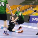 12.03.2022. Kielce. Mecz I ligi piłki ręcznej: AZS UJK Kielce - Olimpia Medex Piekary Śląskie / Wiktor Taszłow / Radio Kielce