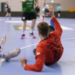 12.03.2022. Kielce. Mecz I ligi piłki ręcznej: AZS UJK Kielce - Olimpia Medex Piekary Śląskie / Wiktor Taszłow / Radio Kielce