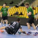 12.03.2022. Kielce. Mecz I ligi piłki ręcznej: AZS UJK Kielce - Olimpia Medex Piekary Śląskie / Wiktor Taszłow / Radio Kielce