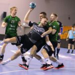 12.03.2022. Kielce. Mecz I ligi piłki ręcznej: AZS UJK Kielce - Olimpia Medex Piekary Śląskie / Wiktor Taszłow / Radio Kielce