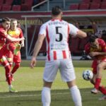 13,03.2022. Kielce. Mecz 23. kolejki Fortuna 1 Ligi - Korona Kielce - Apklan Resovia Rzeszów / Wiktor Taszłow / Radio Kielce