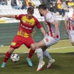 13,03.2022. Kielce. Mecz 23. kolejki Fortuna 1 Ligi - Korona Kielce - Apklan Resovia Rzeszów / Wiktor Taszłow / Radio Kielce