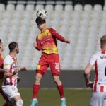 13,03.2022. Kielce. Mecz 23. kolejki Fortuna 1 Ligi - Korona Kielce - Apklan Resovia Rzeszów / Wiktor Taszłow / Radio Kielce