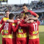 13,03.2022. Kielce. Mecz 23. kolejki Fortuna 1 Ligi - Korona Kielce - Apklan Resovia Rzeszów / Wiktor Taszłow / Radio Kielce