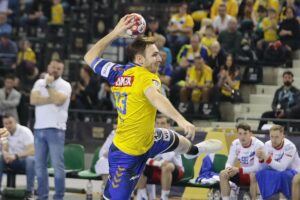 13.03.2022. Kielce. Mecz PGNiG Superligi - Łomża Vive Kielce - Azoty Puławy / Wiktor Taszłow / Radio Kielce