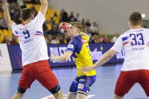 13.03.2022. Kielce. Mecz PGNiG Superligi - Łomża Vive Kielce - Azoty Puławy / Wiktor Taszłow / Radio Kielce