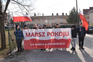 03.03.2022. Iwaniska. Marsz Pokoju / Gminne Centrum Biblioteki i Kultury w Iwaniskach