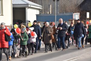 03.03.2022. Iwaniska. Marsz Pokoju / Gminne Centrum Biblioteki i Kultury w Iwaniskach