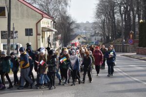 03.03.2022. Iwaniska. Marsz Pokoju / Gminne Centrum Biblioteki i Kultury w Iwaniskach