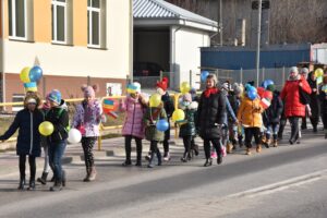 03.03.2022. Iwaniska. Marsz Pokoju / Gminne Centrum Biblioteki i Kultury w Iwaniskach