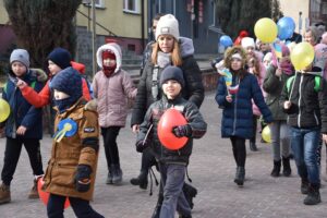 03.03.2022. Iwaniska. Marsz Pokoju / Gminne Centrum Biblioteki i Kultury w Iwaniskach