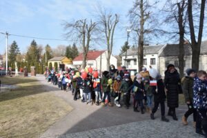 03.03.2022. Iwaniska. Marsz Pokoju / Gminne Centrum Biblioteki i Kultury w Iwaniskach