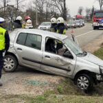 31.03.2022. Górno. Dachowanie samochodu / Wiktor Taszłow / Radio Kielce