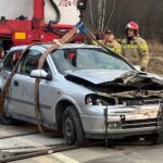 03.03.2022. Tumlin-Osowa. Kolizja pociągu z samochodem / Wiktor Taszłow / Radio Kielce