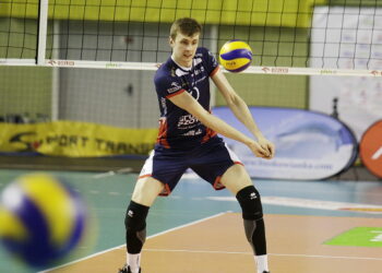12.03.2017 Kielce. Siatkówka. Plus Liga. Mecz Effector Kielce - ZAKSA Kędzierzyn - Koźle. Mateusz Bieniek. / Jarosław Kubalski  / Radio Kielce