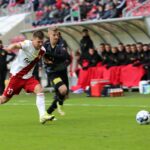 05.03.2022. Łódź. 22. kolejka Fortuna 1 Ligi: ŁKS Łódź - Korona Kielce / Krzysztof Bujnowicz / Radio Kielce