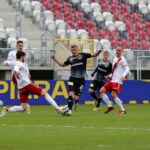 05.03.2022. Łódź. 22. kolejka Fortuna 1 Ligi: ŁKS Łódź - Korona Kielce / Krzysztof Bujnowicz / Radio Kielce