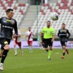 05.03.2022. Łódź. 22. kolejka Fortuna 1 Ligi: ŁKS Łódź - Korona Kielce / Krzysztof Bujnowicz / Radio Kielce