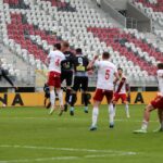 05.03.2022. Łódź. 22. kolejka Fortuna 1 Ligi: ŁKS Łódź - Korona Kielce / Krzysztof Bujnowicz / Radio Kielce
