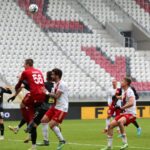 05.03.2022. Łódź. 22. kolejka Fortuna 1 Ligi: ŁKS Łódź - Korona Kielce / Krzysztof Bujnowicz / Radio Kielce