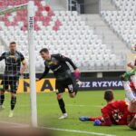 05.03.2022. Łódź. 22. kolejka Fortuna 1 Ligi: ŁKS Łódź - Korona Kielce / Krzysztof Bujnowicz / Radio Kielce
