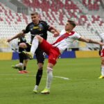05.03.2022. Łódź. 22. kolejka Fortuna 1 Ligi: ŁKS Łódź - Korona Kielce / Krzysztof Bujnowicz / Radio Kielce