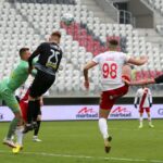 05.03.2022. Łódź. 22. kolejka Fortuna 1 Ligi: ŁKS Łódź - Korona Kielce / Krzysztof Bujnowicz / Radio Kielce