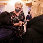 04.03.2022. Dwikozy. Spotkanie Pierwszej Damy Agaty Kornhauser-Dudy z uchodźcami / Wiesław Stępień