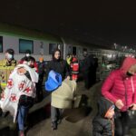 30.03.2022. Kielce. Przyjazd pociągu z Ukrainy z chorymi dziećmi / Michał Kita / Radio Kielce