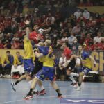 03.03.2022. EHL Liga Mistrzów. Mecz MKB-MVM Veszprem - Łomża Vive Kielce / Krzysztof Bujnowicz / Radio Kielce