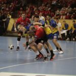 03.03.2022. EHL Liga Mistrzów. Mecz MKB-MVM Veszprem - Łomża Vive Kielce / Krzysztof Bujnowicz / Radio Kielce