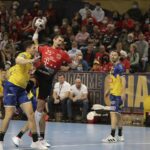 03.03.2022. EHL Liga Mistrzów. Mecz MKB-MVM Veszprem - Łomża Vive Kielce / Krzysztof Bujnowicz / Radio Kielce