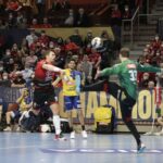 03.03.2022. EHL Liga Mistrzów. Mecz MKB-MVM Veszprem - Łomża Vive Kielce / Krzysztof Bujnowicz / Radio Kielce